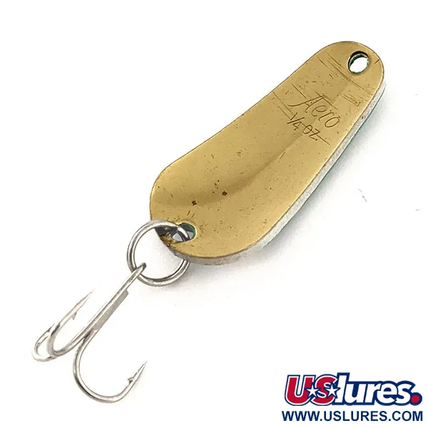 Aeroplane Spinner Aero Cucharilla, Verde/Blanco/Oro, 7g, Clásica, #11803