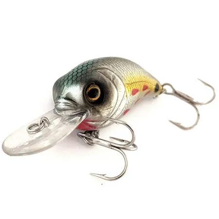 Bass Pro Shops XPS Lazer Eye Crankbait, Plata-Oro, 9g, Sonajero, #11875