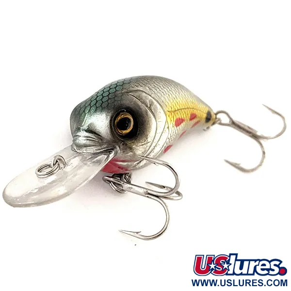 Bass Pro Shops XPS Lazer Eye Crankbait, Plata-Oro, 9g, Sonajero, #11875