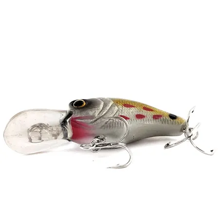 Bass Pro Shops XPS Lazer Eye Crankbait, Plata-Oro, 9g, Sonajero, #11875