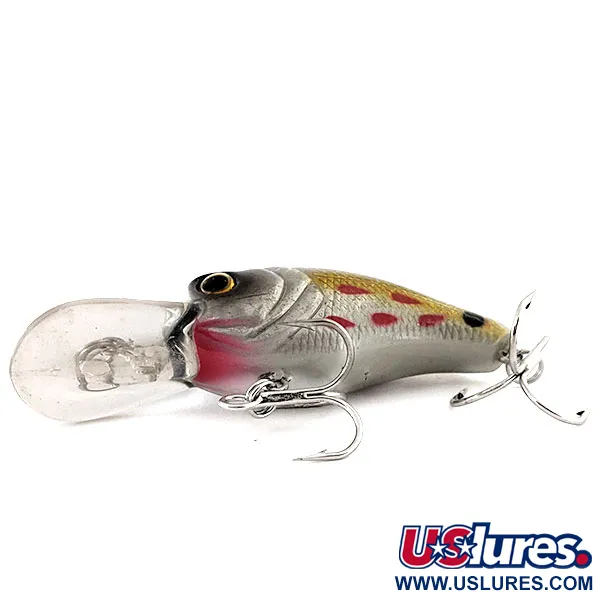 Bass Pro Shops XPS Lazer Eye Crankbait, Plata-Oro, 9g, Sonajero, #11875