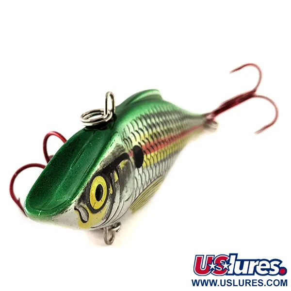 Rapala Rattl'n RAP 08 Lipless Crankbait, Verde/Plata, 20g, Sonajero, #11880