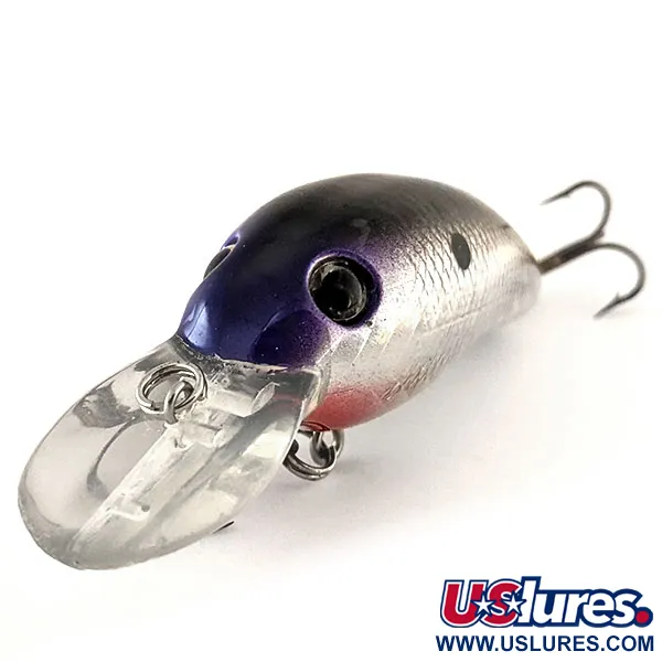 Renegade Crank Crankbait, Plata/Púrpura, 9g, Babero Largo, #11890