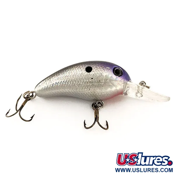 Renegade Crank Crankbait, Plata/Púrpura, 9g, Babero Largo, #11890
