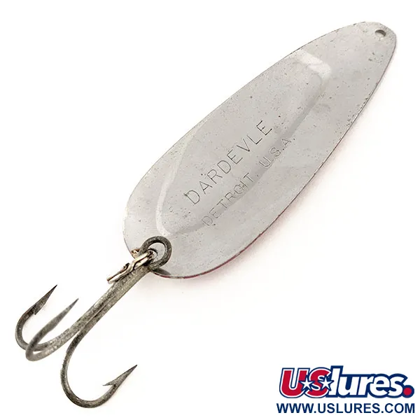 Eppinger Dardevle, 28g Rojo/Blanco/Níquel, Cucharilla de lance #11901