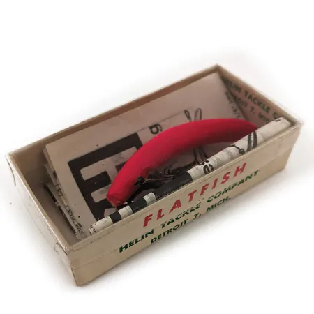 Flatfish F6 Helin Tackle UV Señuelo, Rojo Fluorescente, 3g, #11910