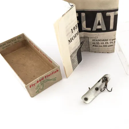 Flatfish F4 Helin Tackle Señuelo, SL (Plata), 1.4g, Caja 1951, #11911