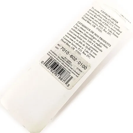 Luhr Jensen P.J. POP Madera, 17g Perla / Rojo, Señuelo de Superficie #11935