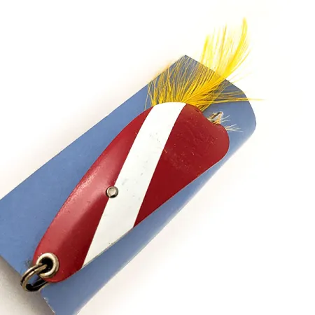 Weezel Weedless Rex Spoon Cucharilla, Red / White, 12,5g, Anti-algas, #11937