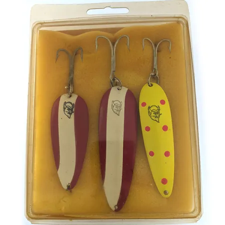 Eppinger Dardevle Kit Set cucharillas, Rojo-Blanco/Amarillo, #11955