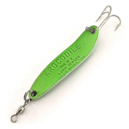 Luhr Jensen Krocodile Die #3 UV Cucharilla, Verde, 10g, UV, #11967