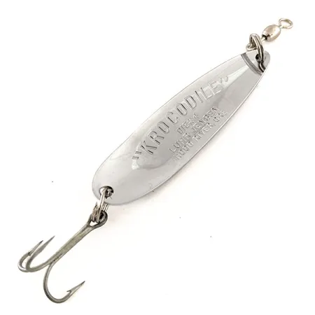 Luhr Jensen Krocodile Die #4 Cucharilla, Níquel/Azul, 14g, USA, #11969