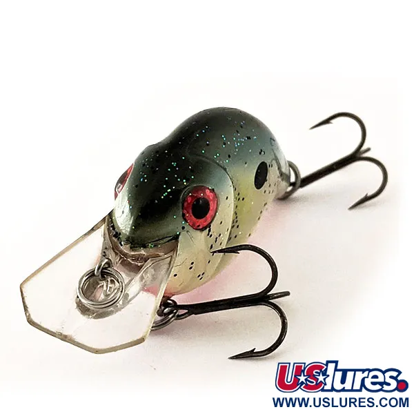 Norman Thin N Crankbait, Oliva-Azul, 12g, Sonajero interno, #11986