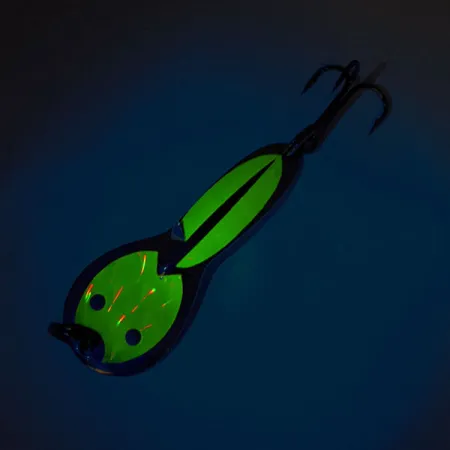 Acme Dazzler #2 UV Cucharilla, Níquel / Oro, 7g, efecto UV, #12000