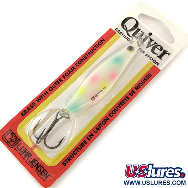Luhr Jensen Quiver Ondulante, Pearls/Glow, 14g, Foam-Core, #12050