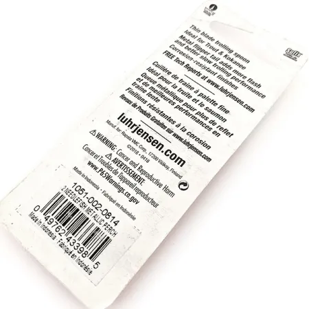 Luhr Jensen Needlefish 2 Cucharilla curricán, Metallic Perch, 3g, #12058