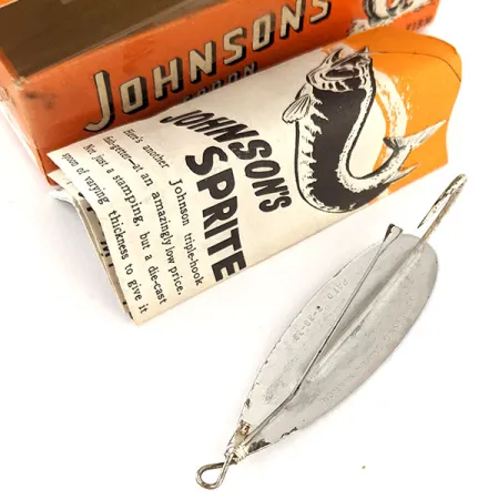 Weedless Johnson Silver Minnow Cuchara, Plata plateado, 12g, #12059