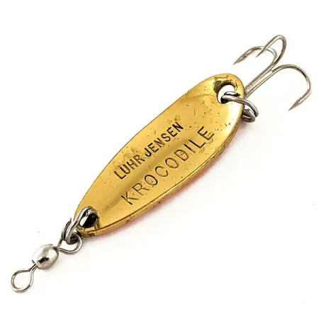 Luhr Jensen Krocodile UV Cucharilla, Gold/Orange, 9g, UV-Glow, #12076