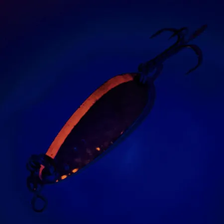 Luhr Jensen Krocodile UV Cucharilla, Gold/Orange, 9g, UV-Glow, #12076