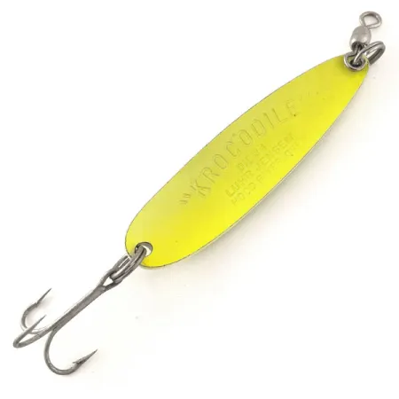 Luhr Jensen Krocodile Die #4 UV Cucharilla, Amarillo, 21g, UV, #12095