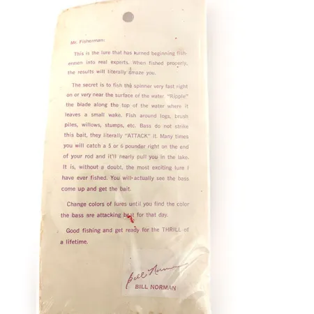 Bill Norman Red Man Spinnerbait, Níquel/Chartreuse, 11g, #12105