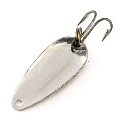 Nebco FlashBait 466 UV Cucharilla, Níquel martillado / Rojo, 1g, #12115