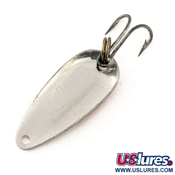 Nebco FlashBait 466 UV Cucharilla, Níquel martillado / Rojo, 1g, #12115