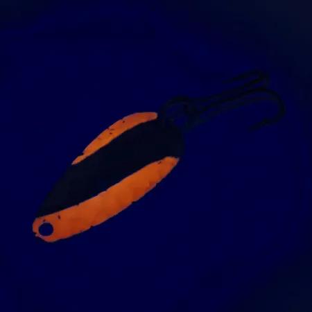 Nebco FlashBait 466 UV Cucharilla, Níquel martillado / Rojo, 1g, #12115