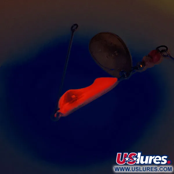 Erie Dearie Walleye Killer - UV Spinner, Rojo / Níquel, 14g, UV, #12160