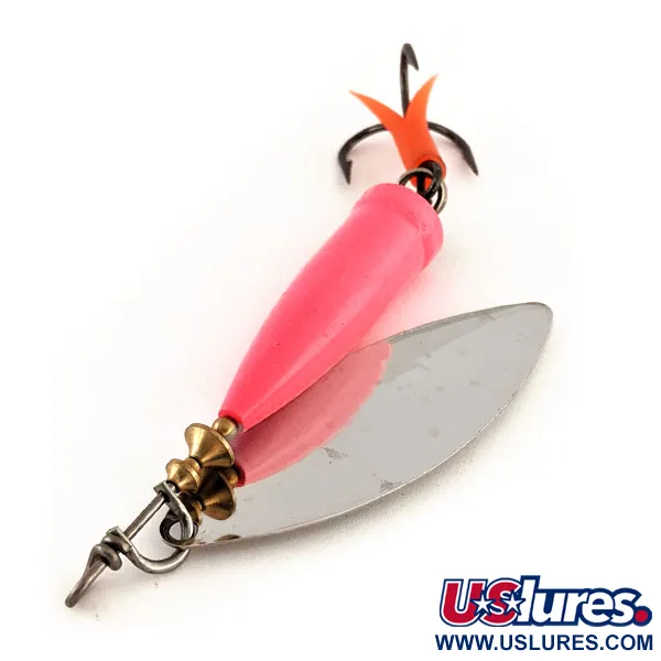 Blue Fox Super Vibrax Salmon UV Cucharilla, Níquel/Rosa, 33g, UV, #12161