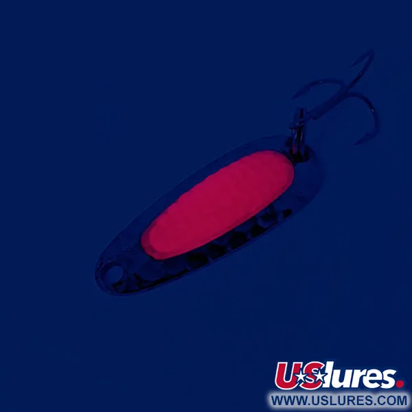 Nebco Pixee Cucharilla, Níquel Martillado / Rojo, 4.5g, Huevo, #12188