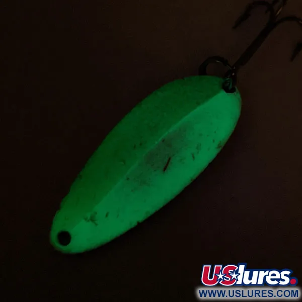 Seneca Little Cleo Glow Cucharilla, Vde/Bco/Níquel, 10g, #12190