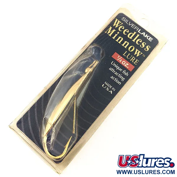 Weedless Silverlake Minnow Cucharilla, Oro, 7g, Antivegetación, #12201