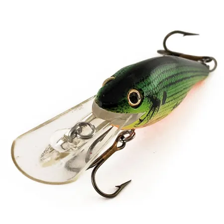Rebel Shad R Señuelo, Escamas Verde/Amarillo, 11g, Deep Diver, #12228