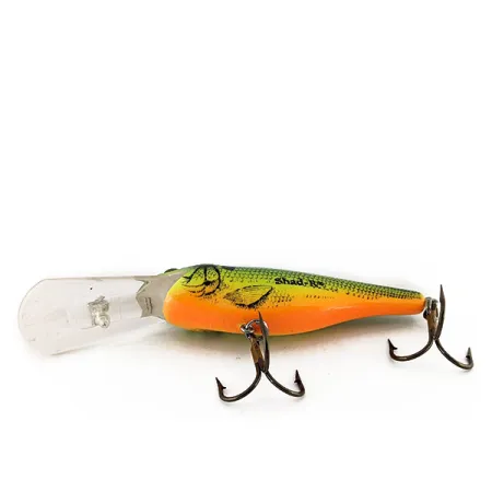 Rebel Shad R Señuelo, Escamas Verde/Amarillo, 11g, Deep Diver, #12228
