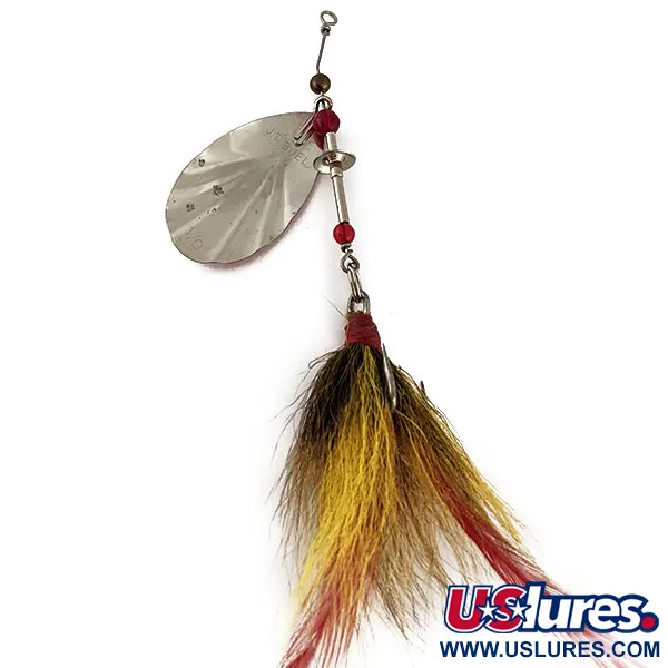 Eppinger Dardevle JT Buel Cucharilla, Rojo-Blanco, 15g, Plumas, #12232