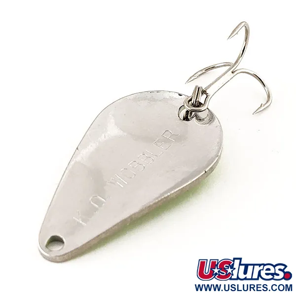 Acme K.O. Wobbler UV Cucharilla, Níquel / Verde, 14g, Brillo UV, #12259