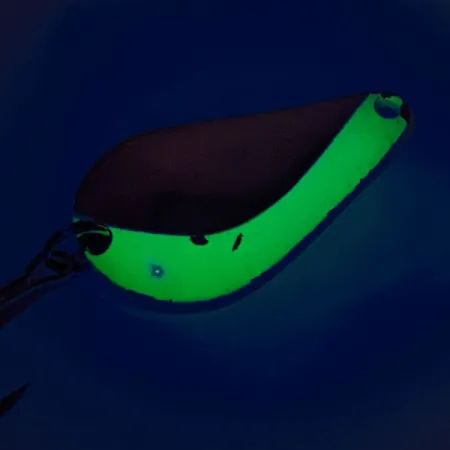 Acme K.O. Wobbler UV Cucharilla, Níquel / Verde, 14g, Brillo UV, #12259