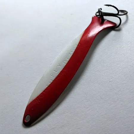 Worth Fly Rod Demon, 2,5g Rojo y Blanco, Cucharilla de Curricán #12273