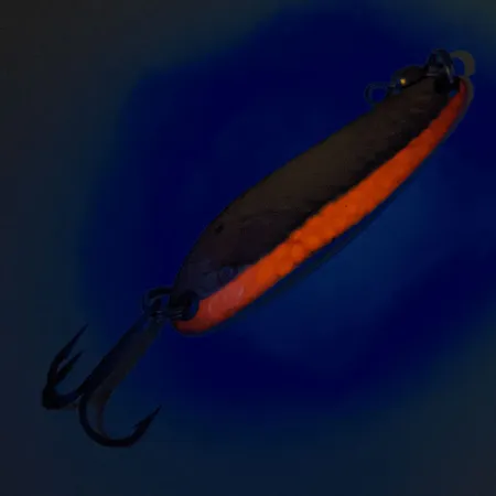 Luhr Jensen Krocodile Die #3 UV Cucharilla, Latón/Rojo, 10g, UV, #12325