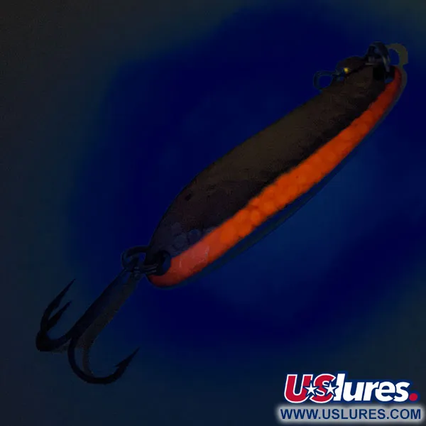 Luhr Jensen Krocodile Die #3 UV Cucharilla, Latón/Rojo, 10g, UV, #12325