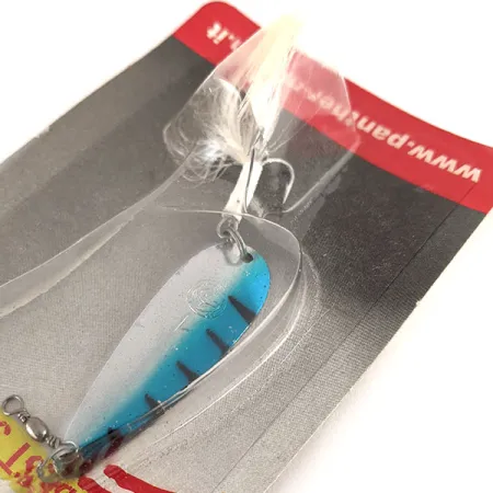 Panther Martin Svizzero Siluro con Penna Mare Cucharilla, Níquel/Azul, 4g, #12333