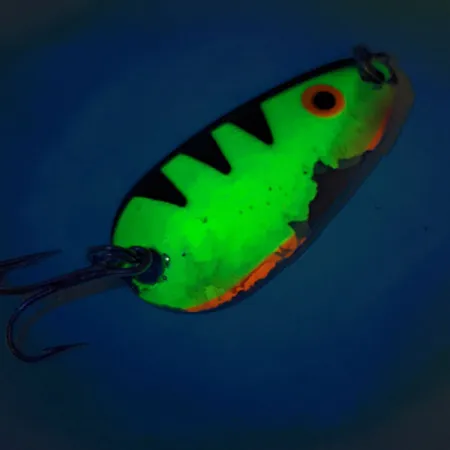 Len Thompson #8 UV Cucharilla, Fire Tiger, 7g, Luminiscente, #12339