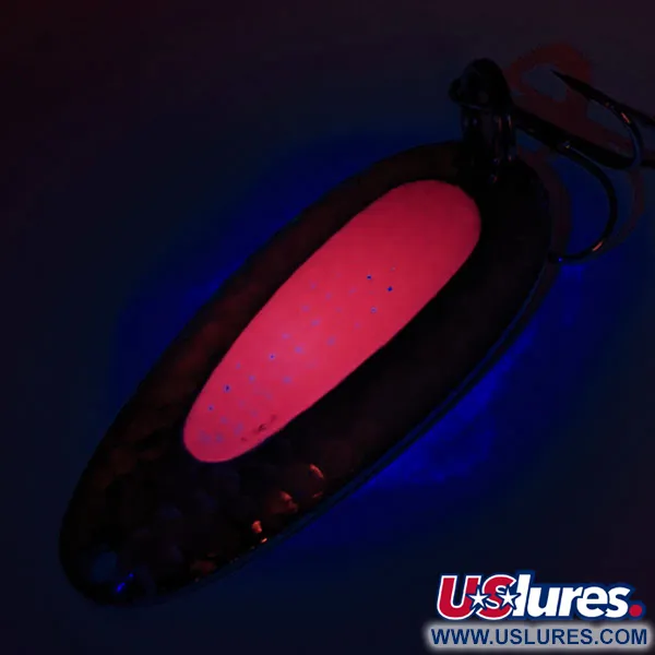 Nebco Pixee UV Cucharilla, Níquel Martilleado/Rojo, 24g, UV, #12362