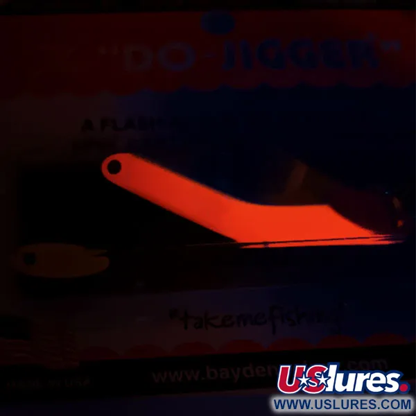 Bay de Noc Do-Jigger #3 UV, 1/3 oz Níquel/Naranja, Cucharilla de Pesca #20107