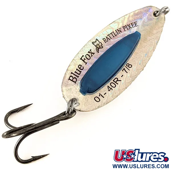 Blue Fox Rattlin Pixee Cucharilla, Rainbow Herring / Blue, 24g, #12405