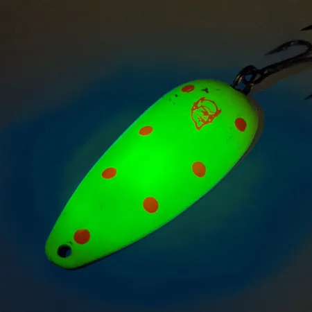 Cucharilla Dardevle Dardevlet UV, Chartreuse/Rosa/Níquel, 21g, #12410