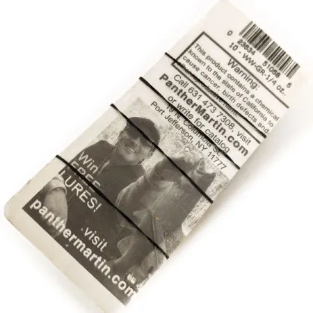 Panther Martin Weedless Weed Wing Cucharilla, Five of Diamonds, 14g, #12425