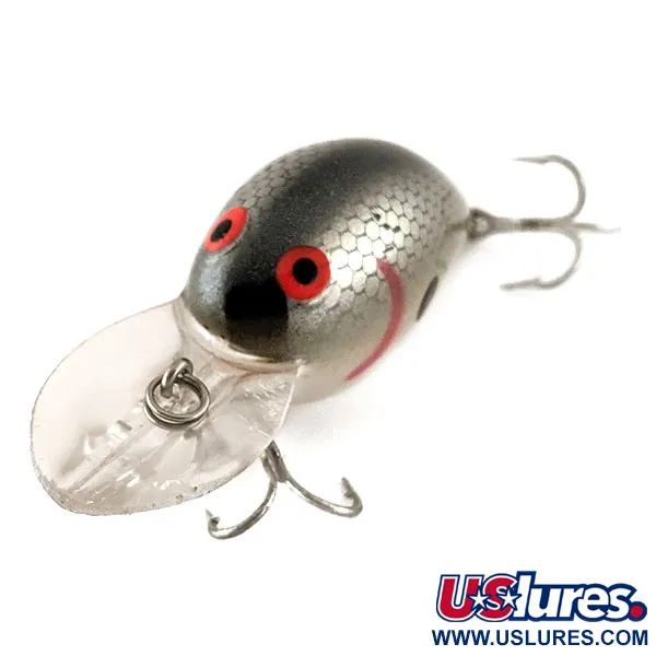 Bomber Fat A B05F Crankbait, Escamas Plata, 10g, flotante, #12427
