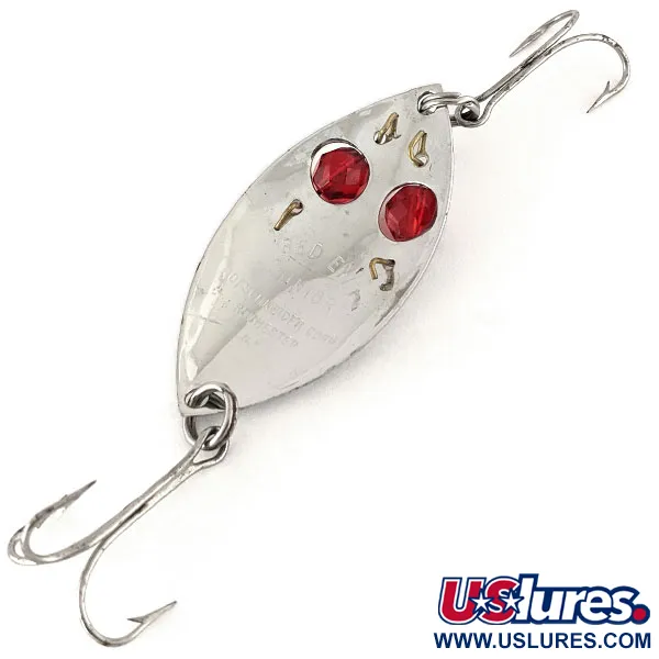 Hofschneider Red Eye junior Cucharilla, Níquel / Rojo, 13g, Vintage, #12440